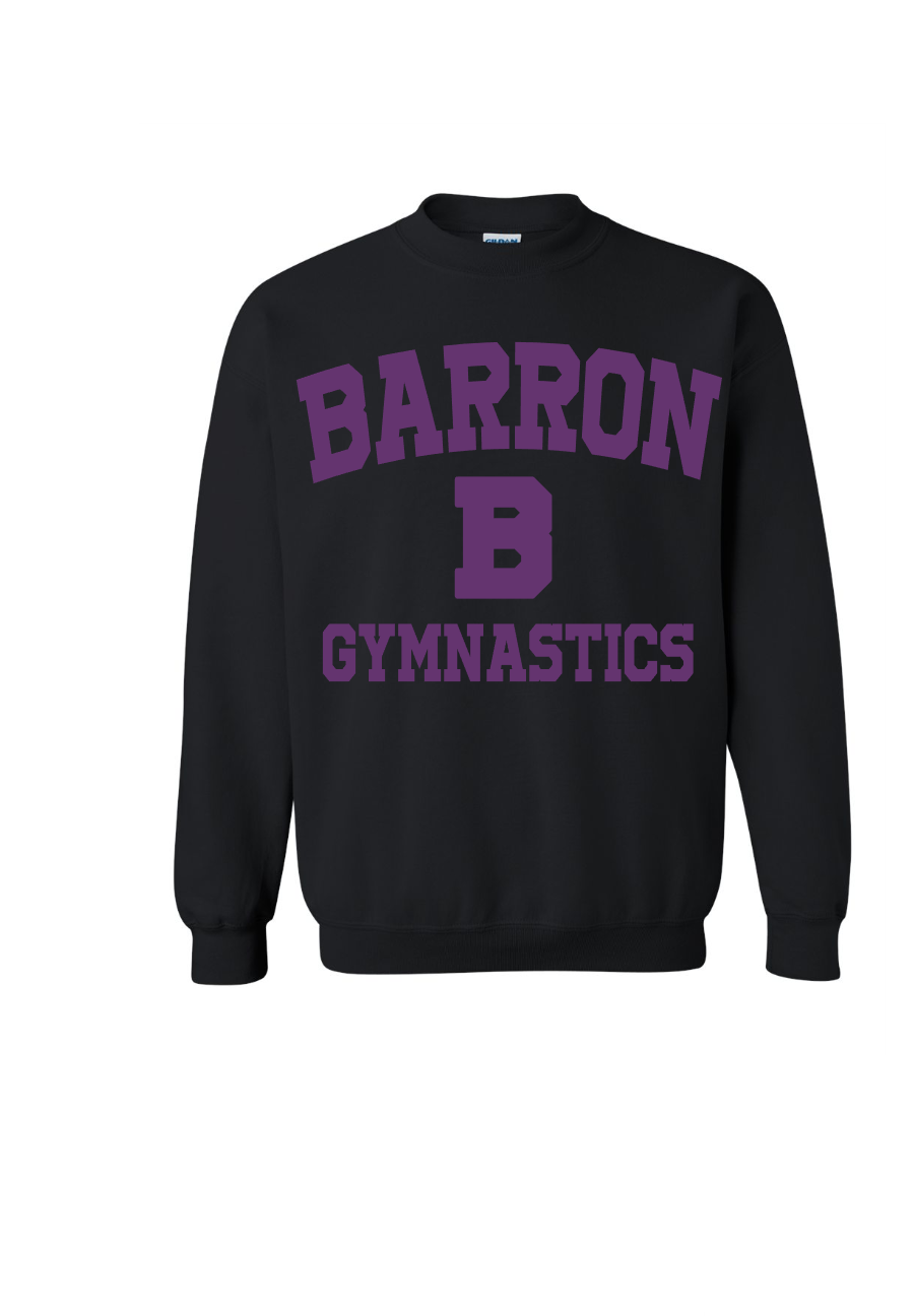 Barron Gymnastics varsity style CREWNECK | ADULT