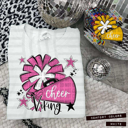 Pink October Vikings Cheer