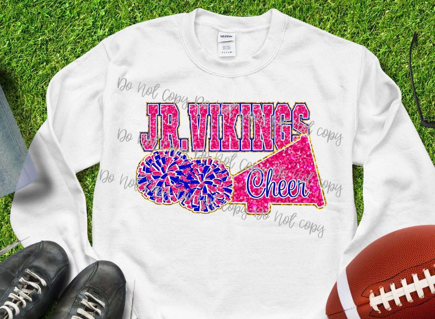 LONG SLEEVE GLITTER JR VIKINGS YOUTH