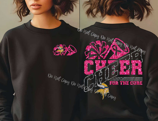 CHEER FOR A CURE DOUBLE SIDED CREWNECK YOUTH