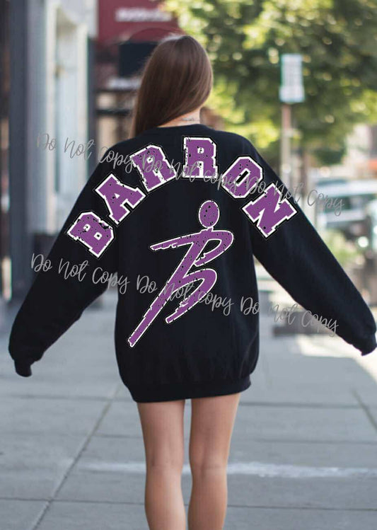 Barron Gymnastics whole back style CREWNECK | YOUTH