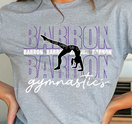 Barron Gymnastics stacked COMFORT COLORS adult