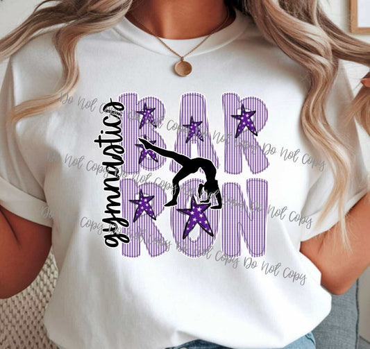 Barron Gymnastics seer sucker CREWNECK | ADULT