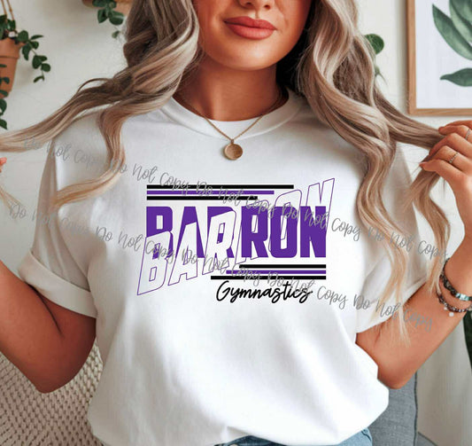 Barron Gymnastics split letter COMFORT COLORS adult