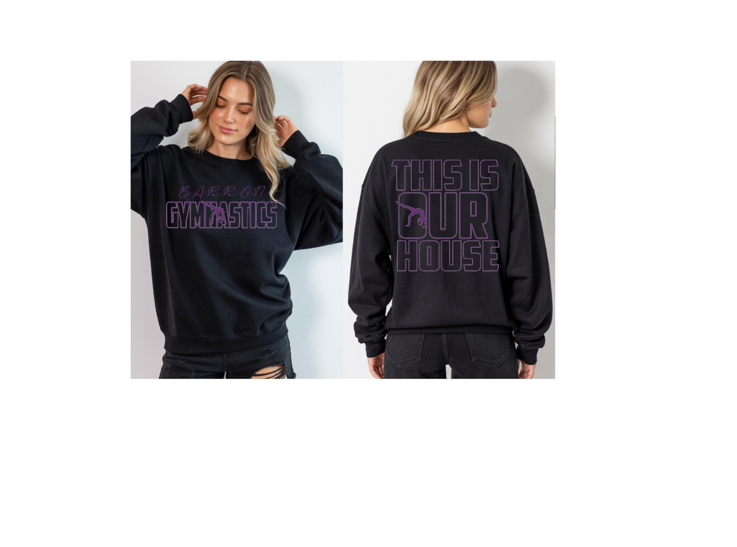 Barron Gymnastics THIS IS OUR HOUSE CREWNECK | YOUTH