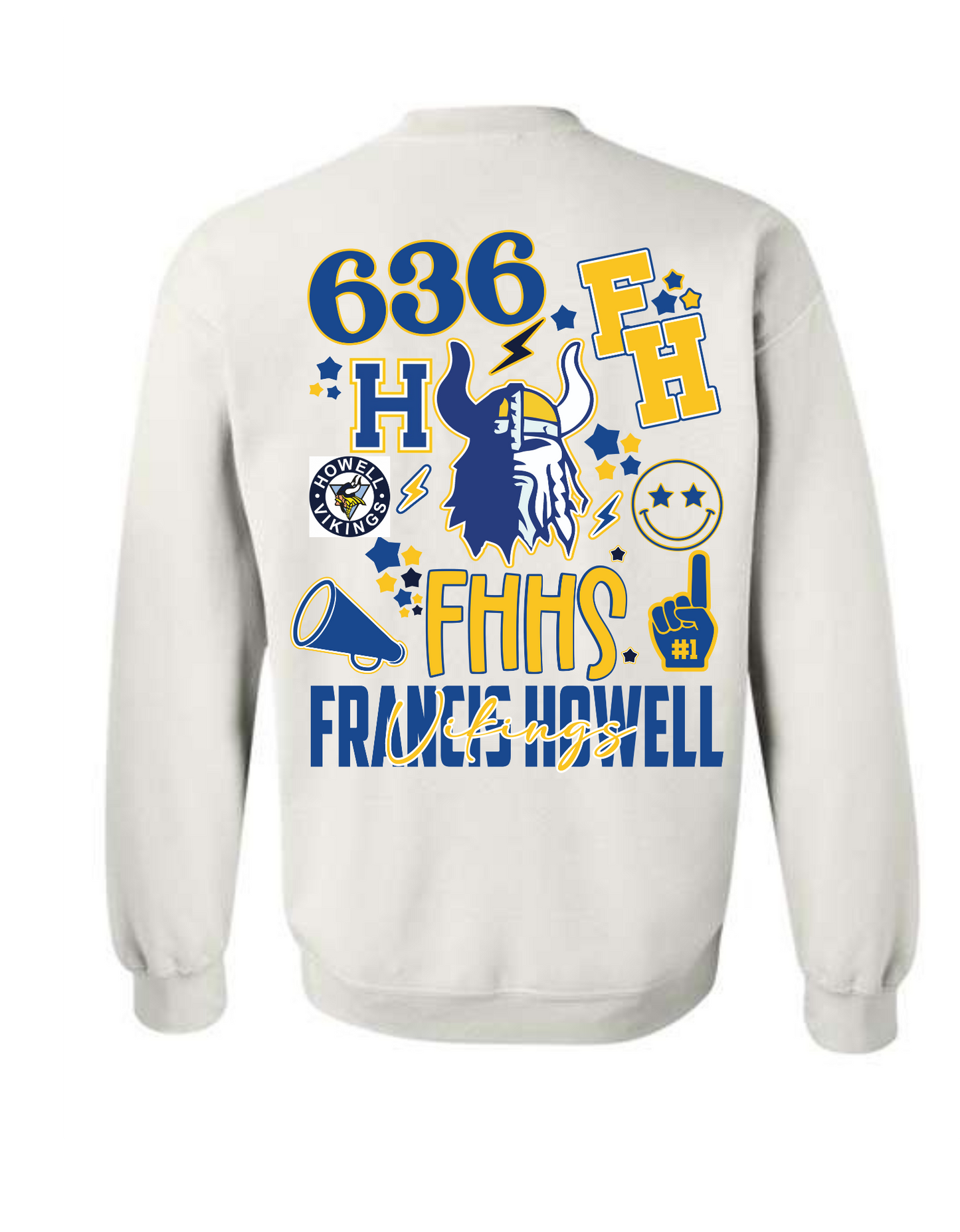 Howell Vikings Collage crewneck