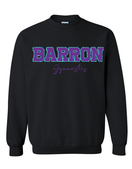 Barron puff and glitter crewneck