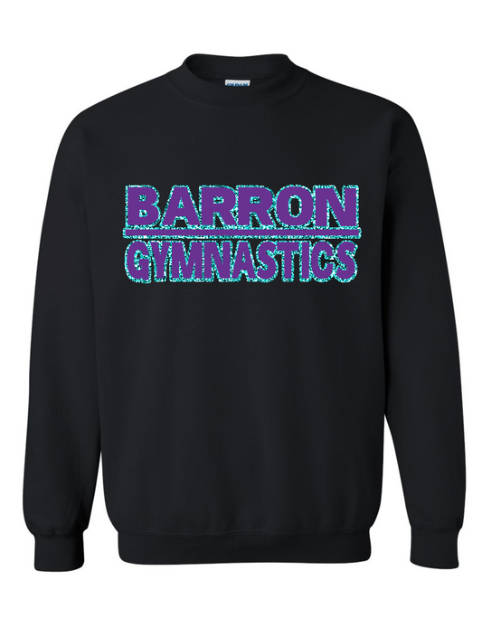 Barron 2 tone glitter and solid crewneck | Youth