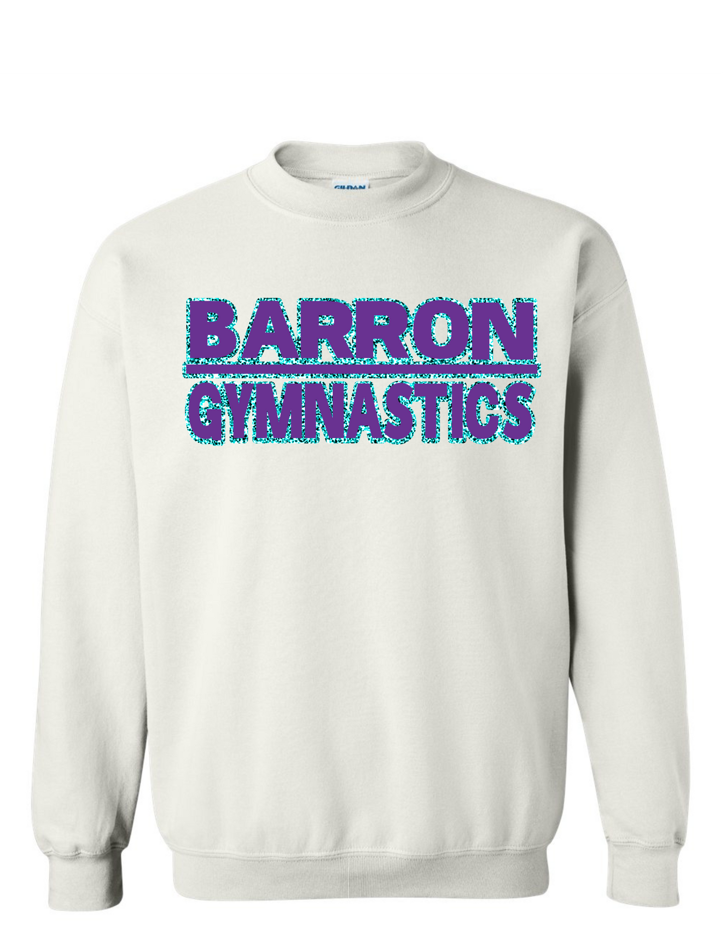 Barron 2 tone glitter and solid crewneck