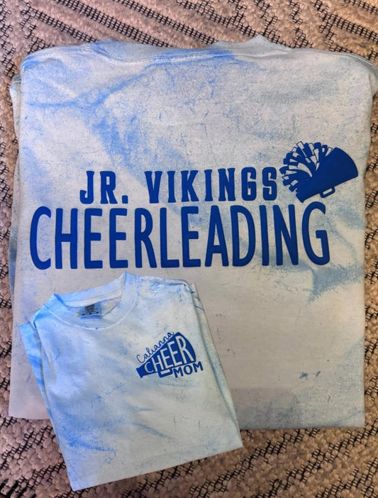 Howell Jr. Vikings Cheer double sided puff cheerleading T SHIRT