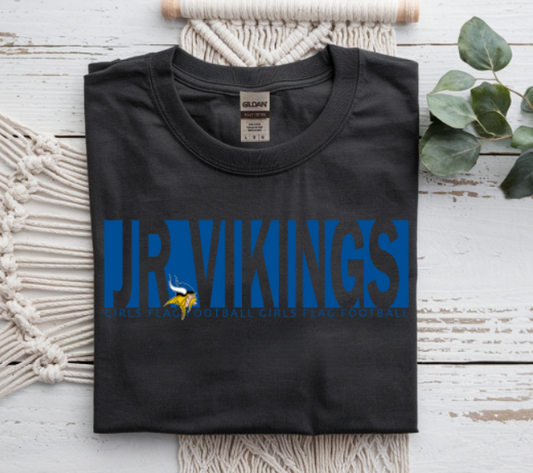 JR VIKINGS FLAG FOOTBALL CUT OUT T SHIRT
