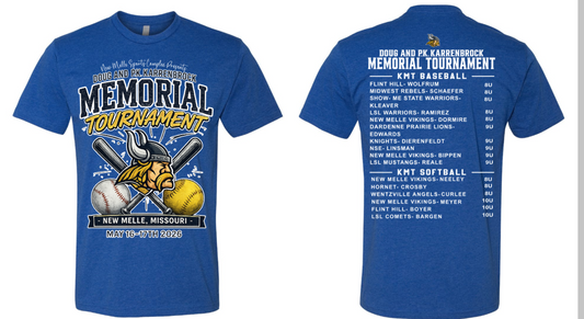 DOUG AND PK TOURNY SHIRTS ADULT COTTON BLEND