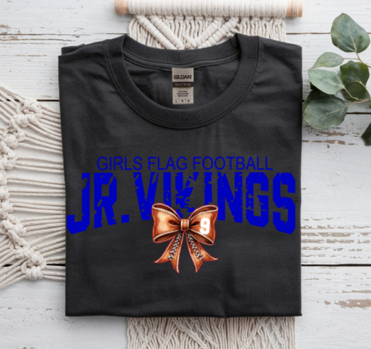 JR VIKINGS FLAG FOOTBALL BOW DESIGN
