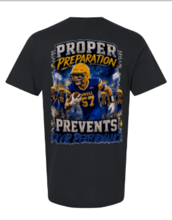 YOUTH-PROPER PREPERATION NM  FOOTBALL T SHIRT