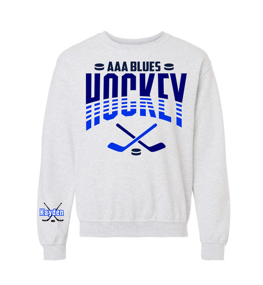 AAA blues Hockey Crewneck