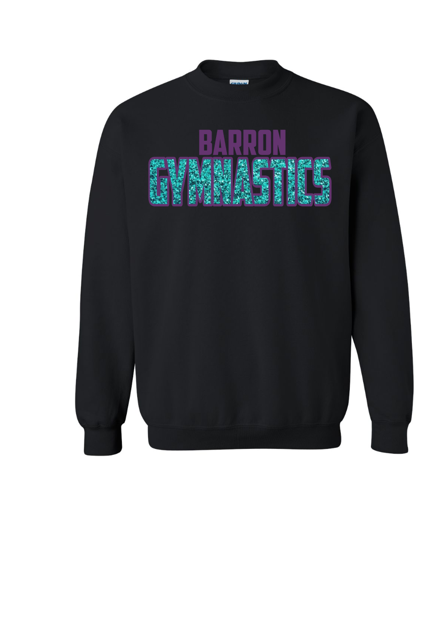 Barron Two Tone Glitter & Solid Crewneck Sweatshirt|Adult