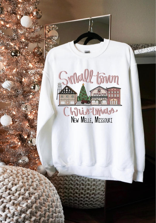 Small Town Christmas - New Melle, Missouri Sweatshirt